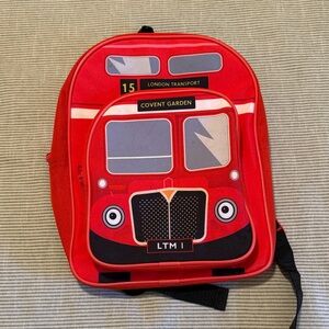Like New London Bus-Themed Toddler Kids Backpack, purchased in London
